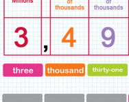 Saying and writing numbers up to ten million in words tutorial