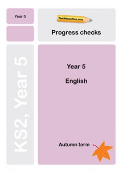 Year 5 English Progress Check