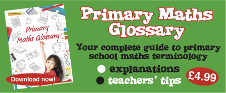 A promotional image for maths glossary