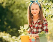 Child gardening