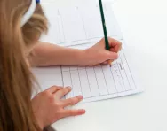 Child writing