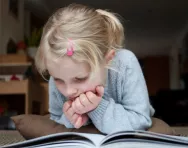 Girl reading book