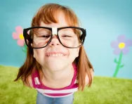 Girl wearing glasses