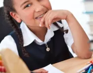 Girl with abacus