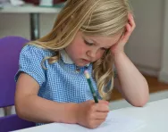 Little girl handwriting