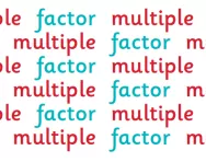 Multiples and factors