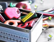 School-themed biscuits