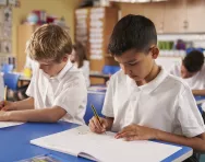 Schoolboys in the classroom