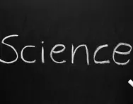 'Science' written on blackboard