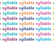 What is a syllable?