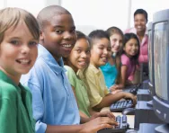 Children at computers