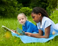 Year 5 children reading