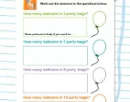 2x table practice worksheet