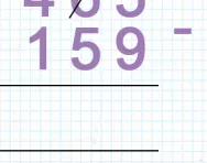 Subtracting three digit numbers using column subtraction tutorial