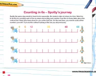 Counting in 6s worksheet