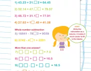 Decimal addition and subtraction worksheet