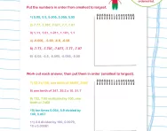 Decimals check-up worksheet