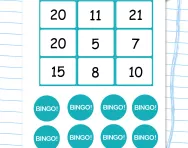 Double and near doubles bingo game