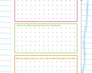 Drawing shapes: angles and sides worksheet
