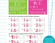 Fractions: addition and subtraction worksheet