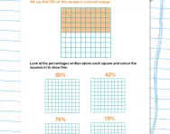 Introduction to percentages worksheet