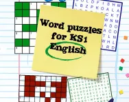Word puzzles for Key Stage 1 English learning pack