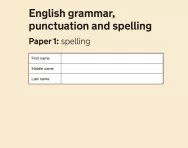 Key Stage 1 - 2019 English SATs Papers cover