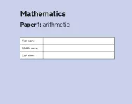 Key Stage 1 - 2017 Maths SATs Papers