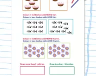 More and less worksheet