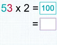 Multiplying a tens number by a ones number tutorial