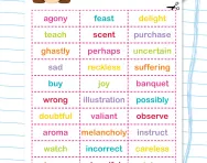 Pairs of synonyms worksheet