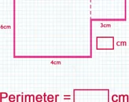 Calculating the perimeter of composite rectilinear shapes tutorial