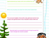 Punctuation practice worksheet