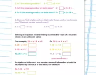 Simple algebra problems worksheet