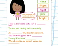 Spelling patterns: igh and i_e worksheet