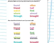 Spelling tricky words Y2 worksheet