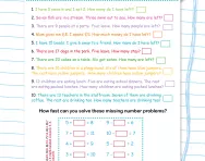 Subtraction problems with a number line worksheet