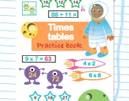 Times tables practice book learning pack