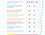 Using times tables to solve multiplication problems worksheet