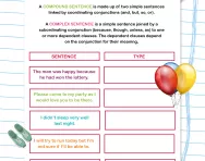What are simple, compound and complex sentences? 