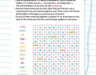 Wordsearch: length or distance