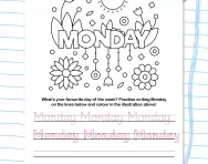 Write the days of the week: Monday