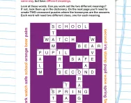 Write your own homonyms crossword puzzle