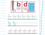 Writing b and d worksheet