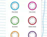 Writing the time to the hour worksheet