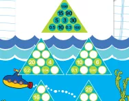 Year 5 number pyramids: multiplying decimals