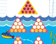 Year 5 number pyramids: multiplying fractions