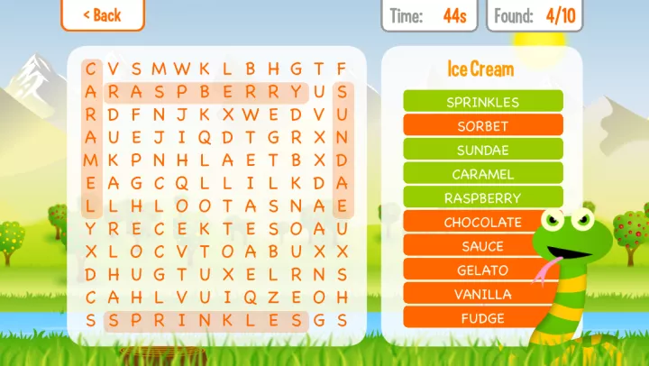 Squeebles Word Search app