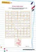 8 times table maze worksheet