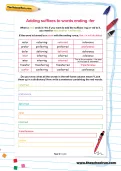 Adding suffixes to words ending -fer worksheet